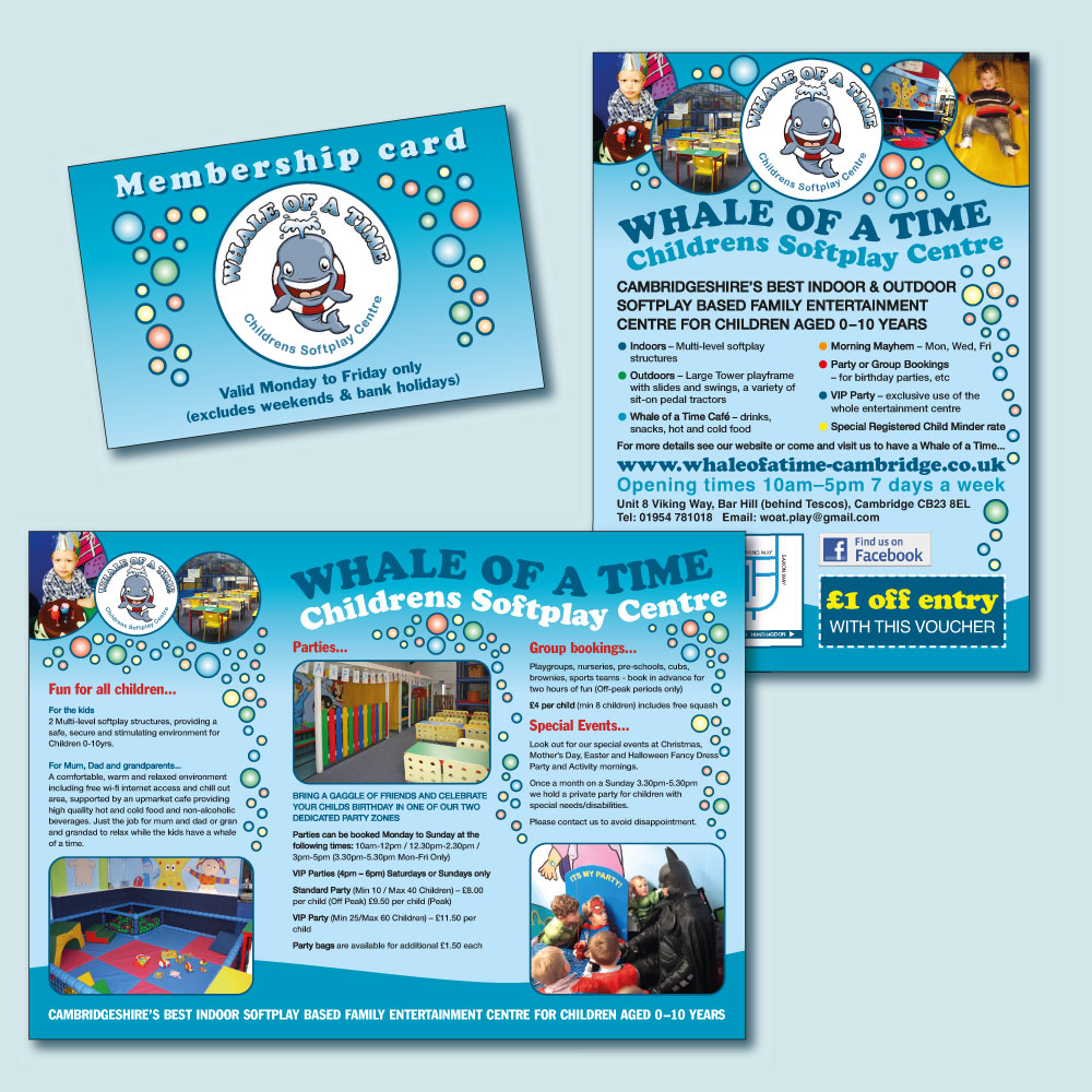 Whale of a Time promotional items